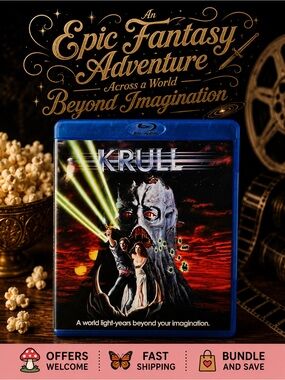 Krull Blu-ray Cult Fantasy Sci-Fi Adventure Movie Like New